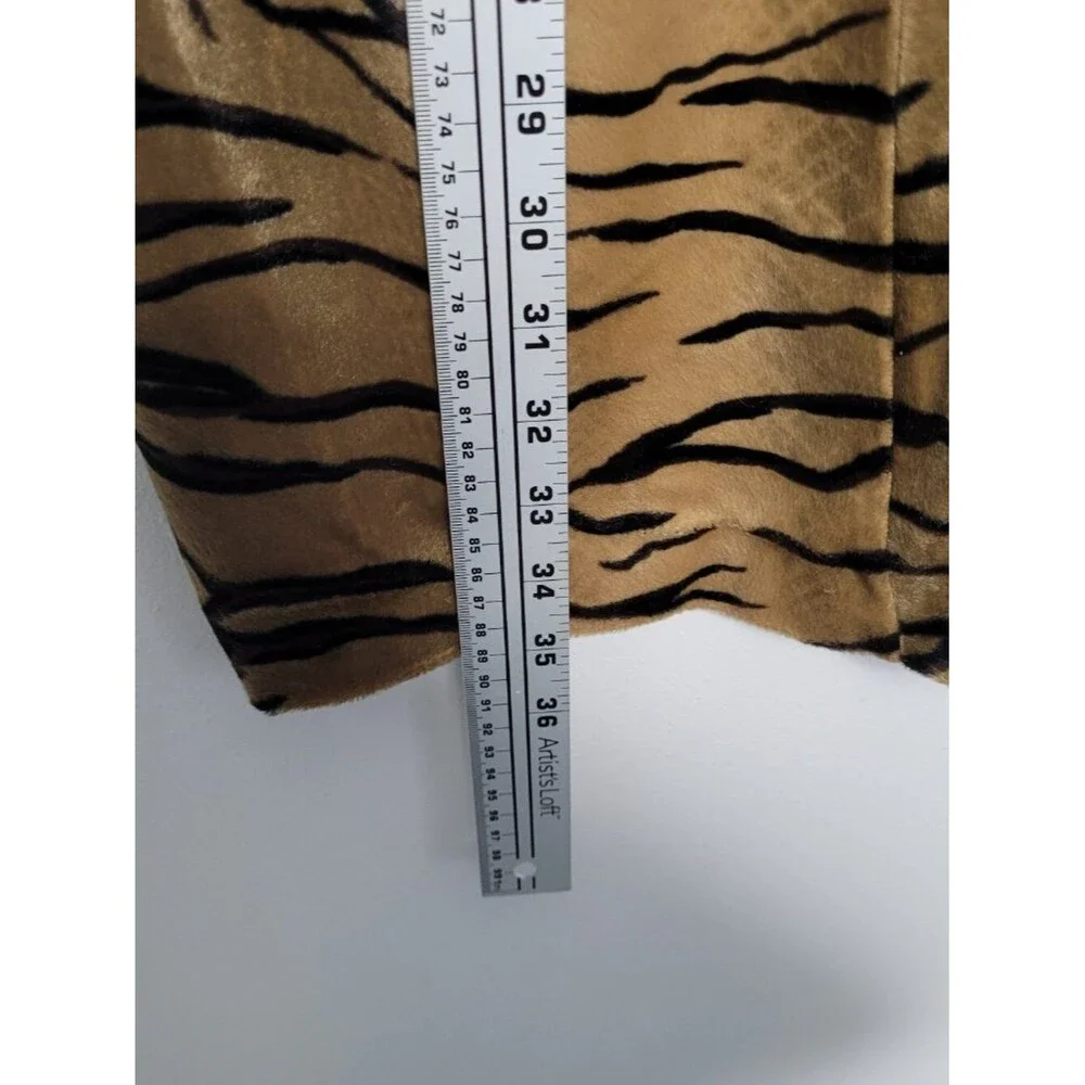 Vintage 90s Fashion Bug tiger animal print grunge mob wife jacket 18/20